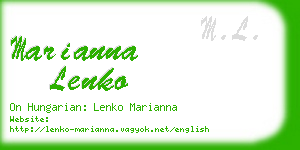 marianna lenko business card